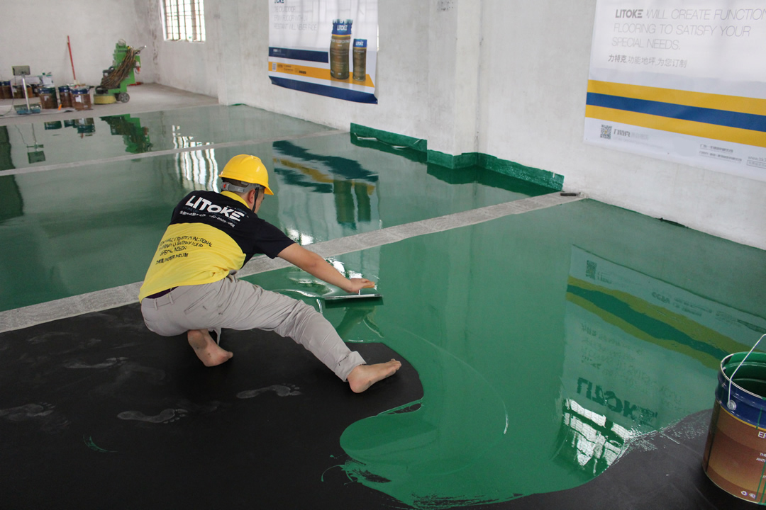 力特克環(huán)氧樹(shù)脂防靜電面涂地坪漆