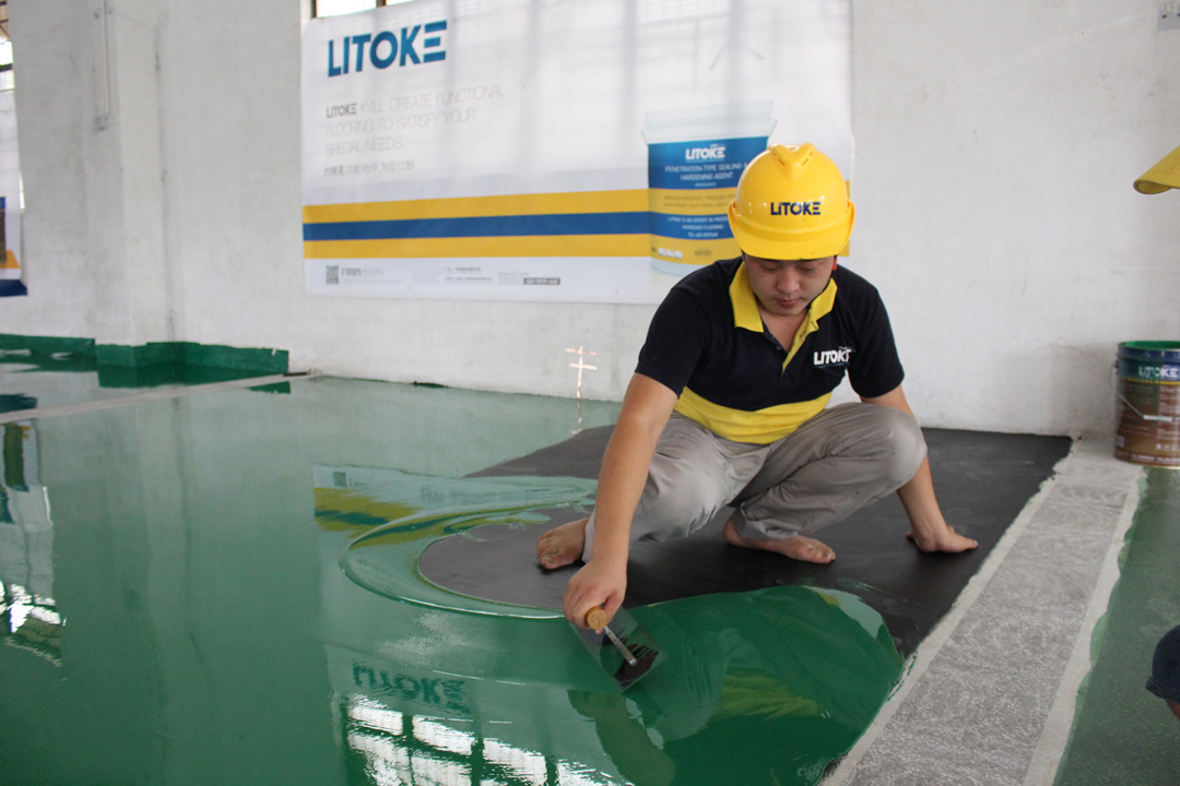 力特克環(huán)氧樹(shù)脂防靜電面涂地坪漆